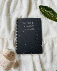 Magic - Black Cover With White Lined Pages