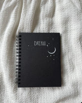 Dream - Black Cover With White Lined Pages