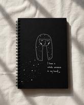 A whole universe in my head - Black Paper Journal