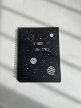 I Need Some Space - Black Cover With White Lined Pages