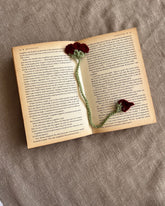 Crochet Rose Bookmark