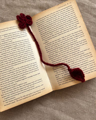 Crochet Four-Leaf Clover Bookmark