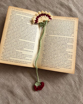 Crochet Carnation Bookmark