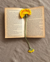Crochet Heart Sprout Bookmark