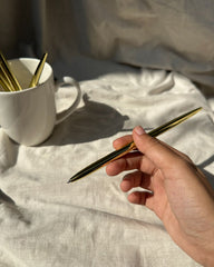 Sleek Golden Ball Pen | Black ink