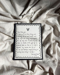 Dear Baba Jani Wish note 🖤 | Greeting Card