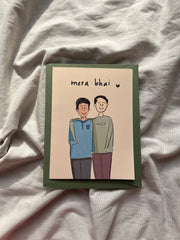 Mera Bhai | Illustrated Greeting Card