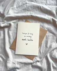 Work bestie | Illustrated Greeting Card