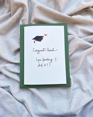 Heartfelt Graduation Congrats | Illustrated Greeting Card