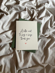 Thank You | Illustrated Greeting Card