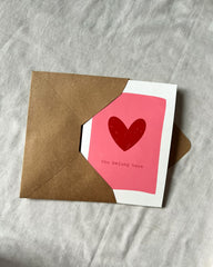 You belong here | Illustrated Greeting Cards