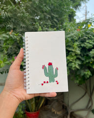 Cactus - Embroidered Mini Notebook