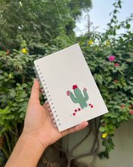 Cactus - Embroidered Mini Notebook