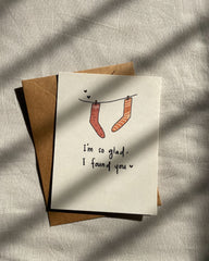 Socks Pair | Illustrated Greeting Card