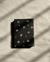 Daisies - Black Cover With White Lined Pages