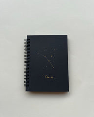 Cancer Zodiac Sign - Black Mini Notebook