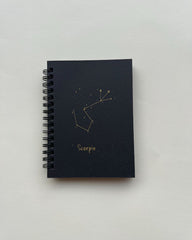 Scorpio Zodiac Sign - Black Mini Notebook