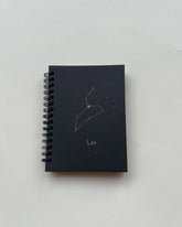 Leo Zodiac sign - Black Mini Notebook