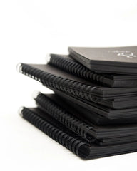 Gold Hearts - Black Paper Journal