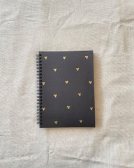 Gold Hearts - Black Paper Journal