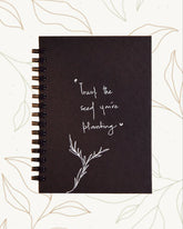 Trust the seed you are planting - Black Cover With White Lined Pages