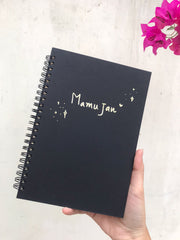 Black Custom Journal - White Lined Pages