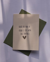 Best Friend (Pooping) | Illustrated Greeting Card