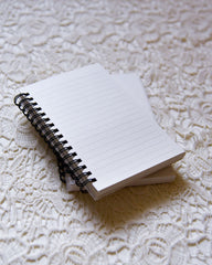 Lavender Leaves - Embroidered Notebook