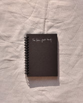 I'm fine just tired - Black Mini Notebook
