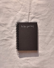 I'm fine just tired - Black Mini Notebook