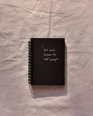 Art exists because life isn't enough - Black Mini Notebook