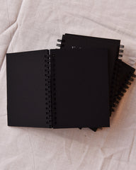 Capricorn Zodiac sign - Black Mini Notebook
