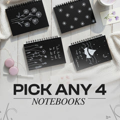 Pick Any 4 (Black Mini Notebook)