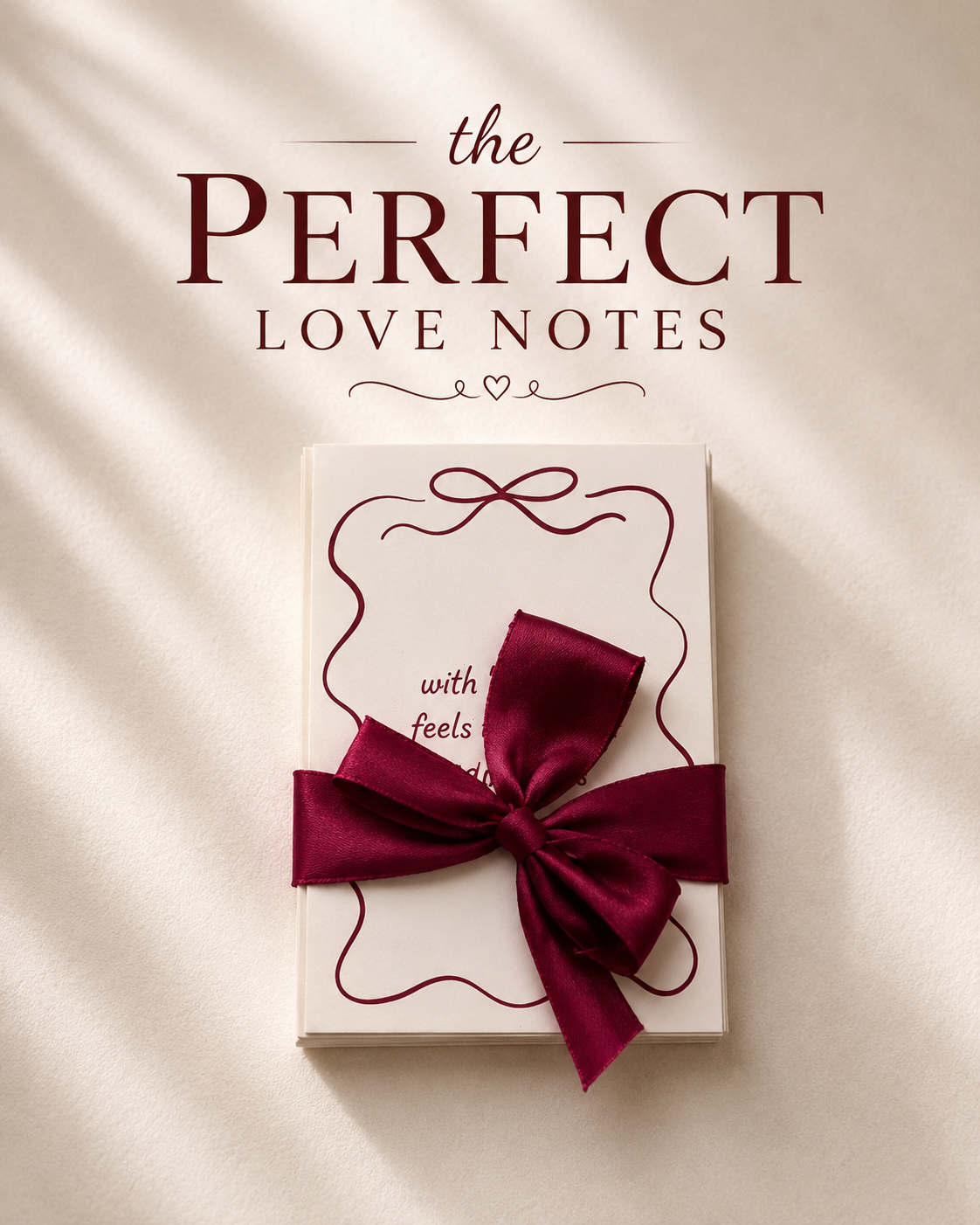 The Perfect Love Notes  | Mini Cards for the Big Love