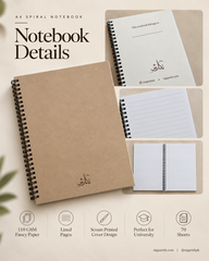 Audacity | a4 Notebook Lined Pages