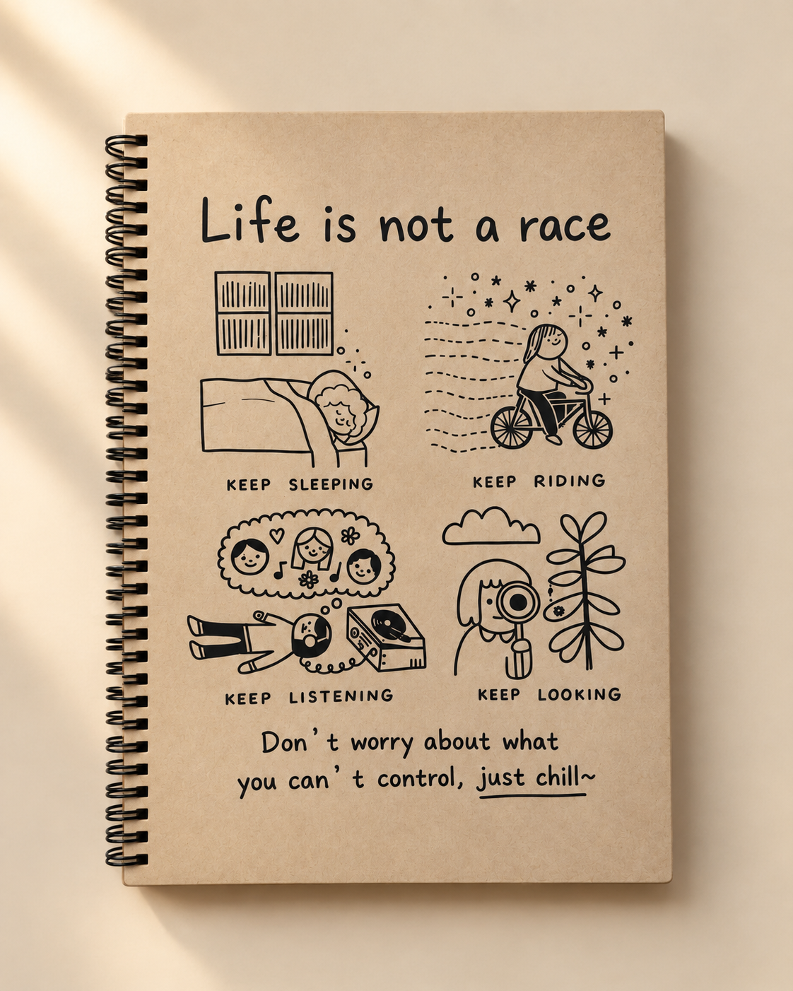 Life | a4 Notebook Lined Pages
