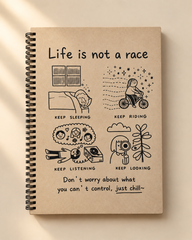 Life | a4 Notebook Lined Pages