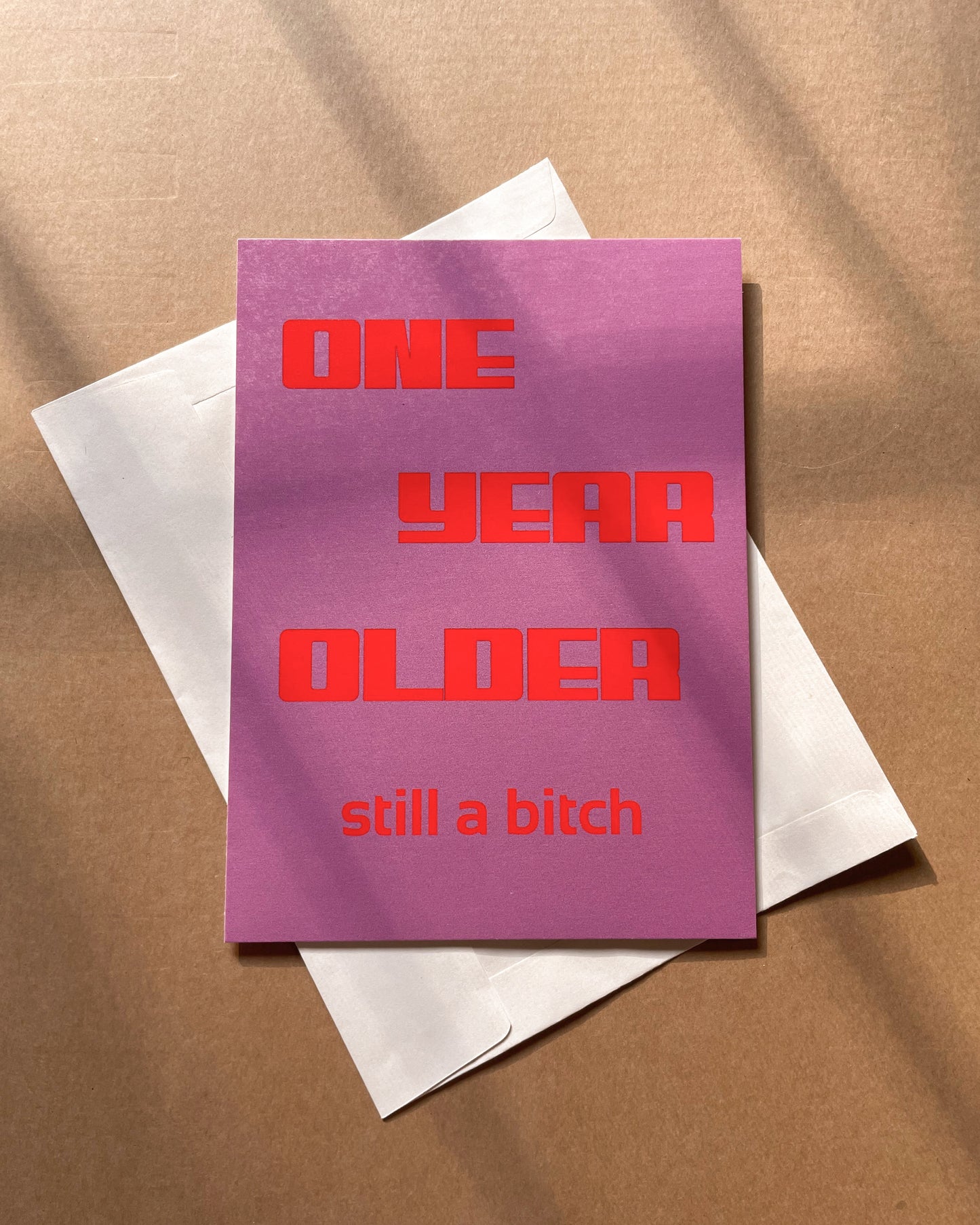 One year older | Illustrated Greeting Card