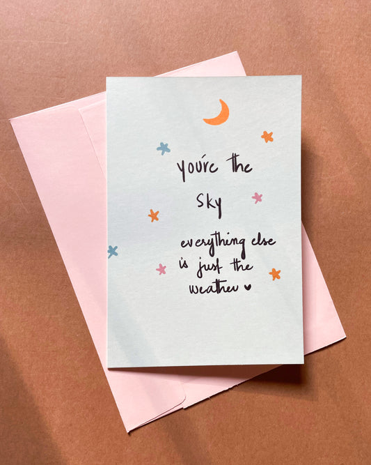 You are the sky | Illustrated Greeting Card