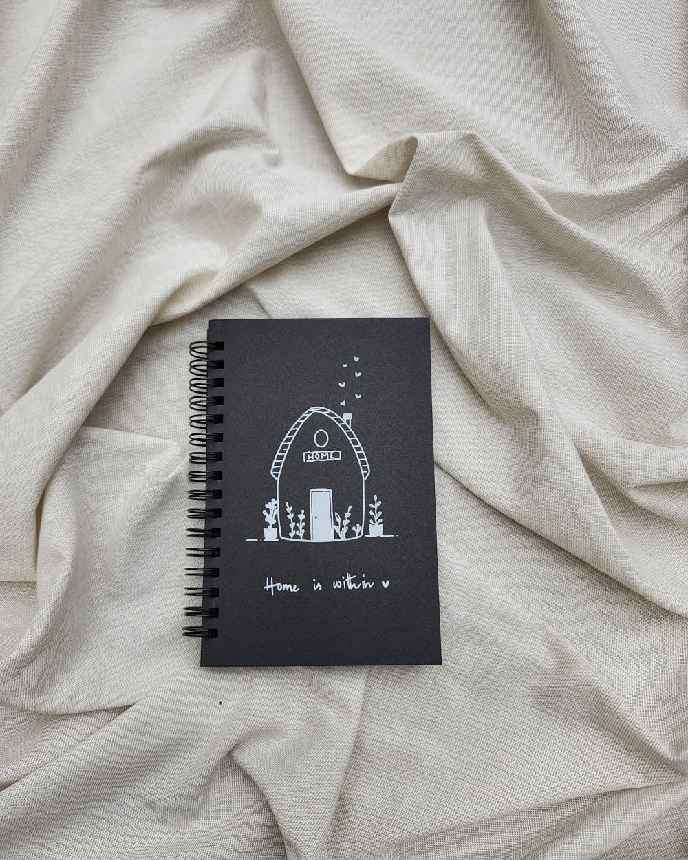 Home is within - Black Mini Notebook