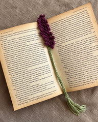 Lavender / Spiked Flower Bookmark