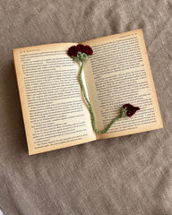 Crochet Rose Bookmark