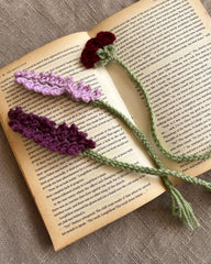 Crochet Flower Bookmarks Set of 3