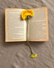 Crochet Heart Sprout Bookmark