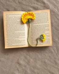 Crochet Heart Sprout Bookmark