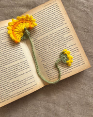 Crochet Heart Sprout Bookmark
