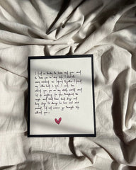 English Wish Note for your Loved One | Greeting Card