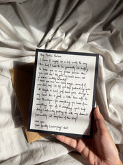 English Wish Note for your Husband | Greeting Card