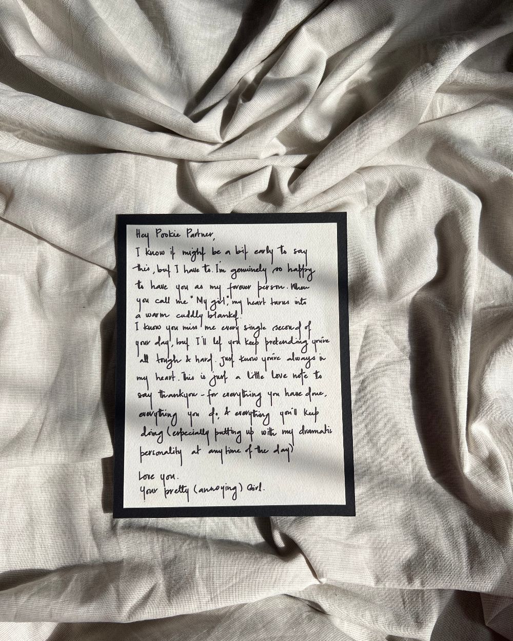 English Wish Note for your Husband | Greeting Card