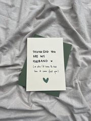 For Husband | Illustrated Greeting Card